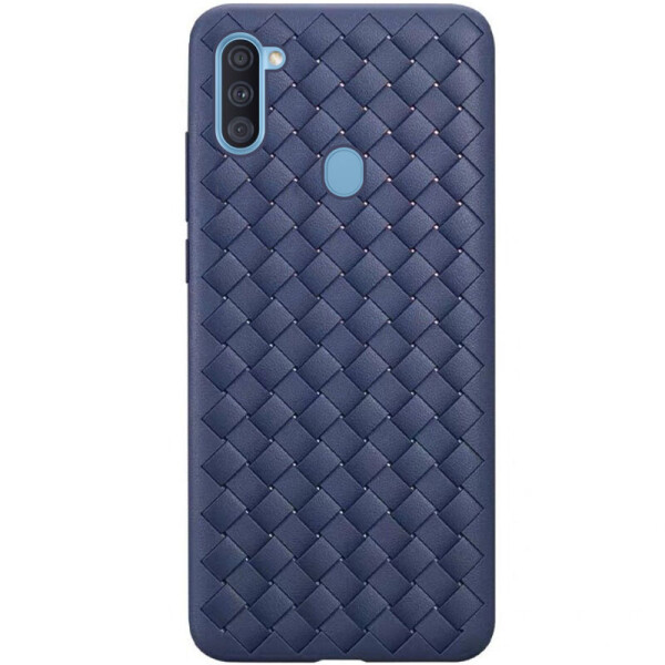 

PU чехол-накладка Epik Weaving series для Samsung Galaxy A11 Синий (is_00000036512_1)