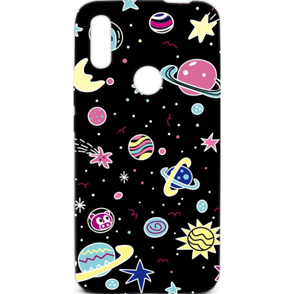 

Чехол-накладка TOTO Cartoon Soft Silicone TPU Case Huawei P Smart Z Space Planets Black (bz_F_97040)