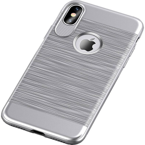 

Чехол-накладка Usams Case-Lavan Series Apple iPhone X Silver (bz_F_54361)