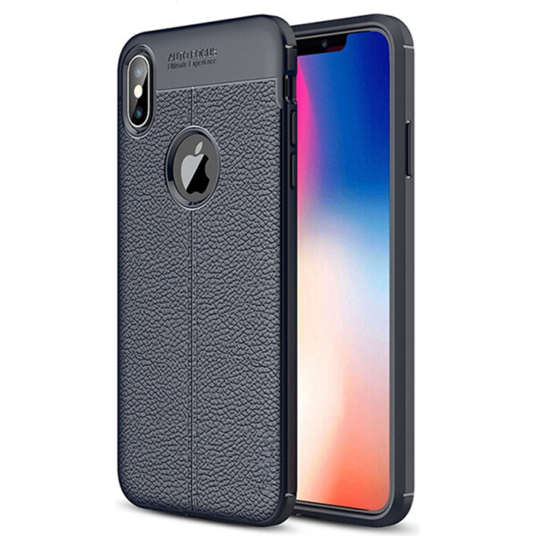 

Чехол-накладка Ipaky TPU Litchi Stria Series Case Apple iPhone X/Xs Blue (bz_F_99063)