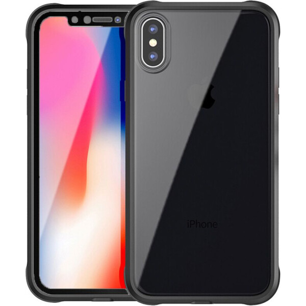 

Чехол-накладка Ipaky 360° TPU Border+Transparent PC back Apple iPhone X Black (bz_F_62352)