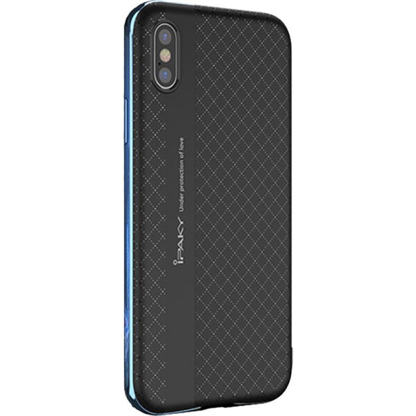 

Чехол-накладка Ipaky TPU+PC Apple iPhone X Black/Blue (bz_F_53670)