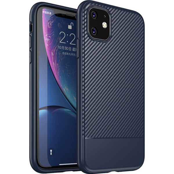 

Чехол-накладка Ipaky Moosy Series/TPU With Carbon Fiber Case Apple iPhone 11 Blue (bz_F_104480)