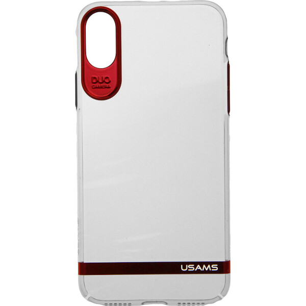 

Чехол-накладка Usams Q-plating Series Apple iPhone X Red (bz_F_63378)