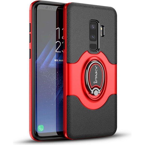 

Чехол-накладка Ipaky 360° Free Rotation Ring Holder case Samsung Galaxy S9 G960F Red (bz_F_62386)