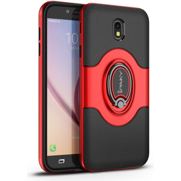 Чехол-накладка Ipaky 360° Free Rotation Ring Holder case Samsung Galaxy J3 (2017) J330 Red (bz_F_62404)