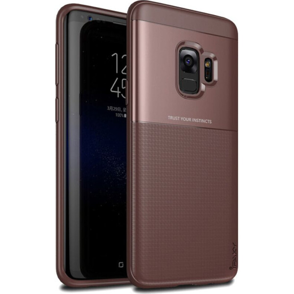 

Чехол-накладка Ipaky Elegant Grid Design TPU Hybrid Case Samsung Galaxy S9 G960F Brown (bz_F_62326)