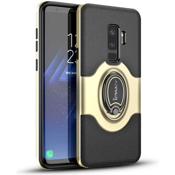 

Чехол-накладка Ipaky 360° Free Rotation Ring Holder case Samsung Galaxy S9 Plus G965F Gold (bz_F_62387)