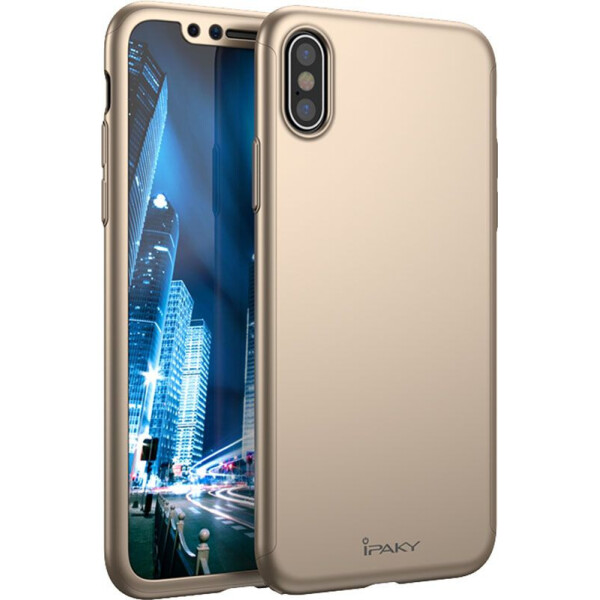 

Чехол-накладка Ipaky 360 PC Full Protection case Apple iPhone X Gold (bz_F_53674)