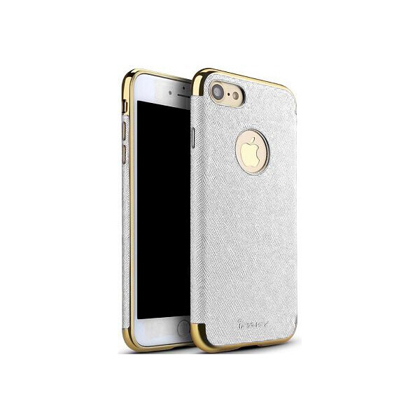 

Чехол-накладка Ipaky Chrome connector + Leather Back case Apple iPhone 7 Plus White/Gold (bz_F_47606)