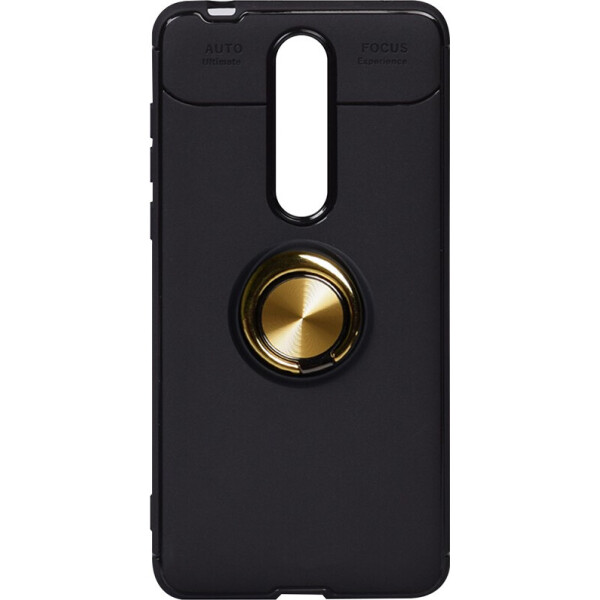 

Чехол-накладка TOTO Car Magnetic Ring TPU Case Nokia 3.1 Plus Black/Gold (bz_F_101665)