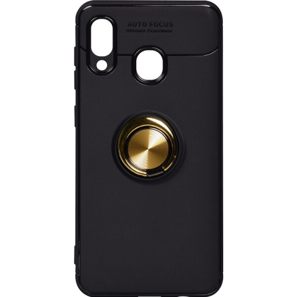 

Чехол-накладка TOTO Car Magnetic Ring TPU Case Samsung Galaxy A20/A30 Black/Gold (bz_F_101660)