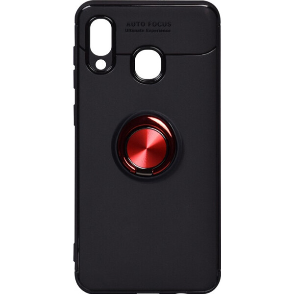 

Чехол-накладка TOTO Car Magnetic Ring TPU Case Samsung Galaxy A20/A30 Black/Red (bz_F_101659)