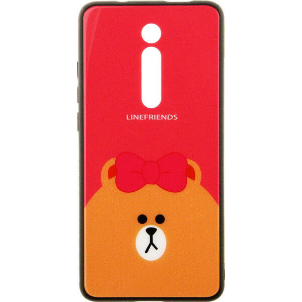 

Чехол-накладка TOTO Cartoon Print Glass Case Xiaomi Mi 9T/Mi 9T Pro/Redmi K20/K20 Pro Line friends Brown (bz_F_104185)