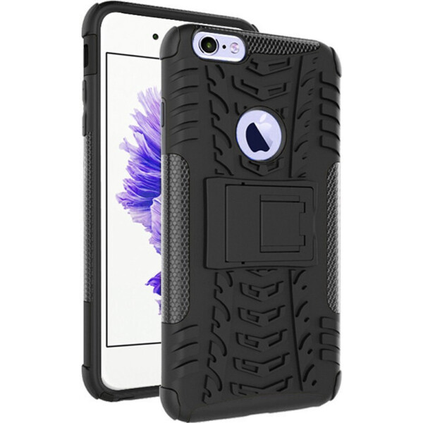 

Чехол-накладка TOTO Dazzle Kickstand 2 in 1 Case Apple iPhone 6/6s Black (bz_F_101249)