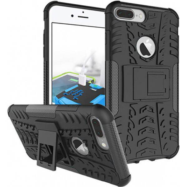 

Чехол-накладка TOTO Dazzle Kickstand 2 in 1 Case Apple iPhone 7 Plus/ iPhone 8 Plus Black (bz_F_101251)