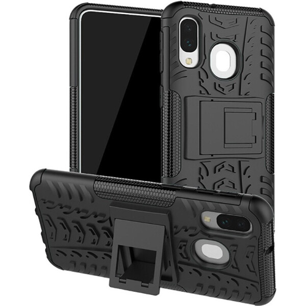 

Чехол-накладка TOTO Dazzle Kickstand 2 in 1 Case Samsung Galaxy A40 Black (bz_F_101071)