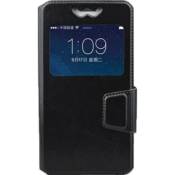 

Чехол-книжка TOTO Book cover silicone slide Universal 4.0'-4.4' Black (bz_F_47582)