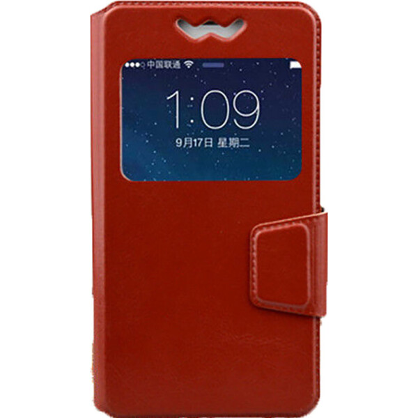 

Чехол-книжка TOTO Book cover silicone slide Universal 4.0'-4.4' Brown (bz_F_50653)
