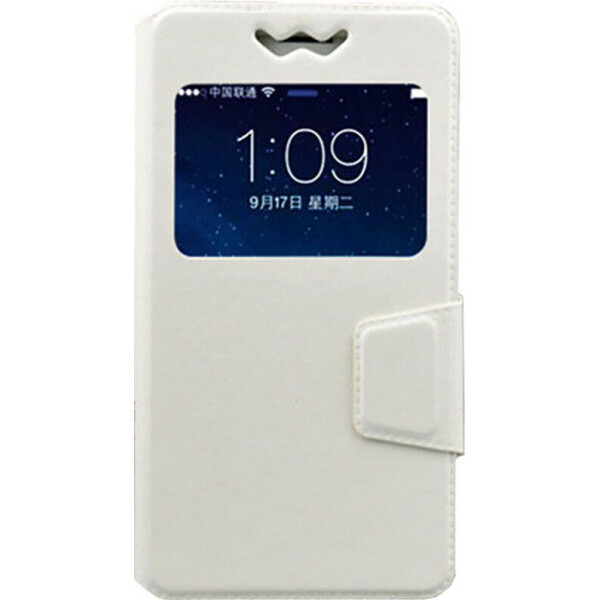 

Чехол-книжка TOTO Book cover silicone slide Universal 4.9'-5.2' White (bz_F_47588)