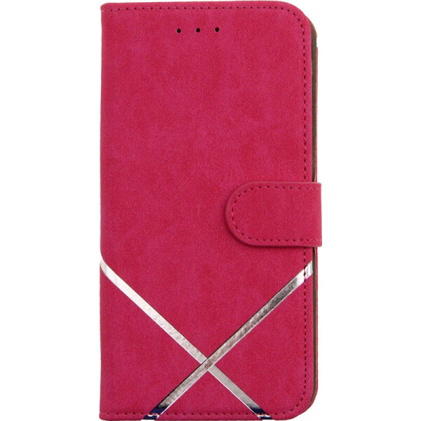 

Чехол-книжка TOTO Book cover silicone slide Universal 6,5" (№2) Pink (bz_F_78639)