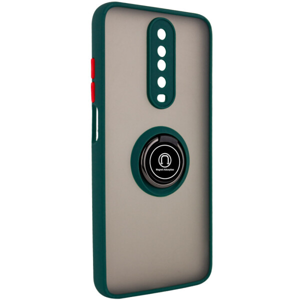 

TPU+PC чехол Deen ColorEdgingRing под магнитный держатель для Xiaomi Redmi K30 Зеленый (is_00000035795_1)