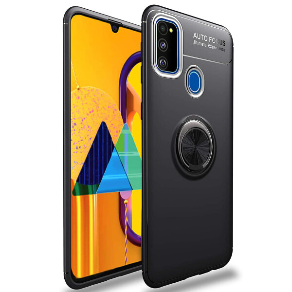 

TPU чехол Deen ColorRing под магнитный держатель (opp) для Samsung Galaxy M30s / M21 Черный / Черный (is_00000035398_3)