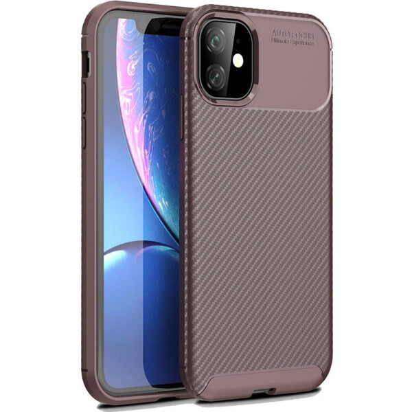 

Чехол-накладка TOTO TPU Carbon Fiber 1,5mm Case Apple iPhone 11 Coffee (bz_F_102392)
