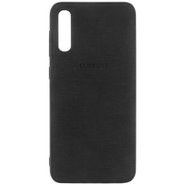 

TPU чехол Textile Logo для Samsung Galaxy A70 (A705F) Черный (is_00000035109_5)