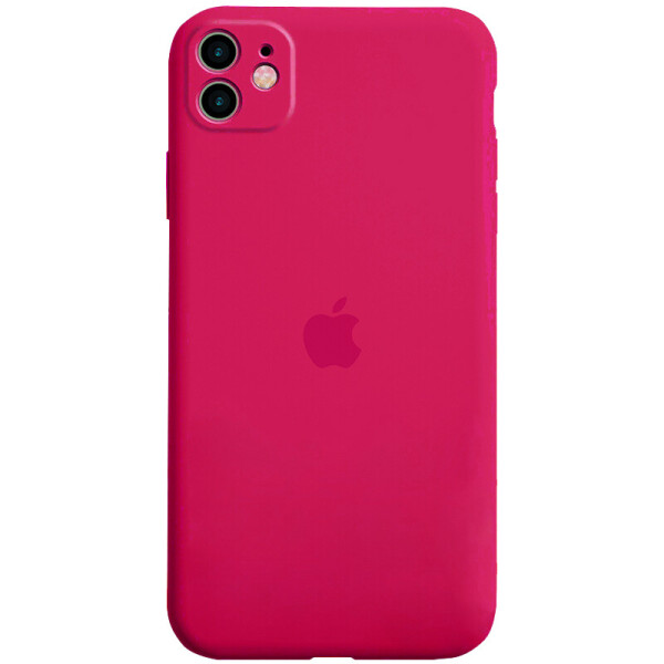 

Чехол Silicone Case Full Camera Protective (AA) для Apple iPhone 11 (6.1") Красный / Rose Red (is_00000034335_19)