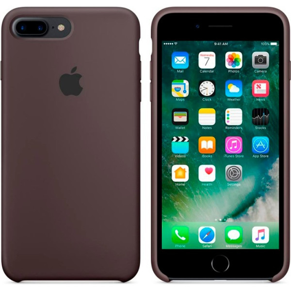 

Silicone case (AAA) для Apple iPhone 7 plus / 8 plus (5.5") (Серый / Cocoa) (279226)