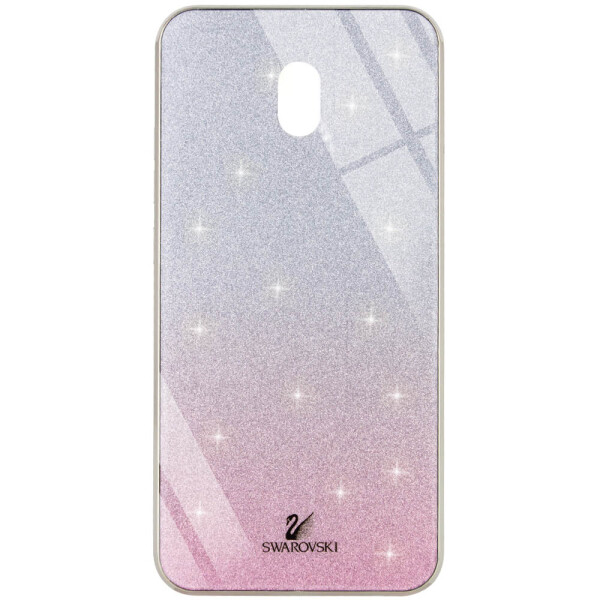 

TPU+Glass чехол Swarovski для Xiaomi Redmi 8a Розовый (is_00000034006_4)