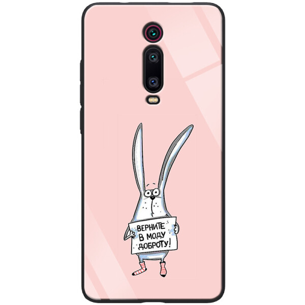

TPU+Glass чехол ForFun для Xiaomi Redmi K20 / K20 Pro / Mi9T / Mi9T Pro Добрый заяц / Розовый (is_00000031580_5)