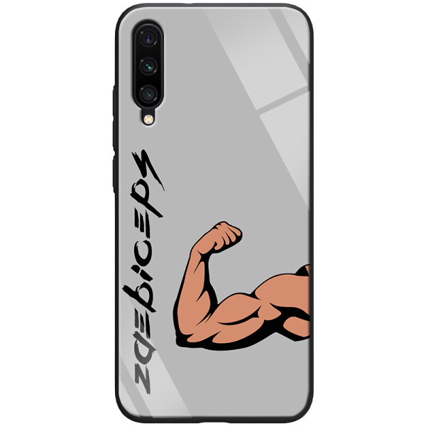 

TPU+Glass чехол ForFun для Xiaomi Mi A3 (CC9e) Бицепс / Серый (is_00000031581_3)
