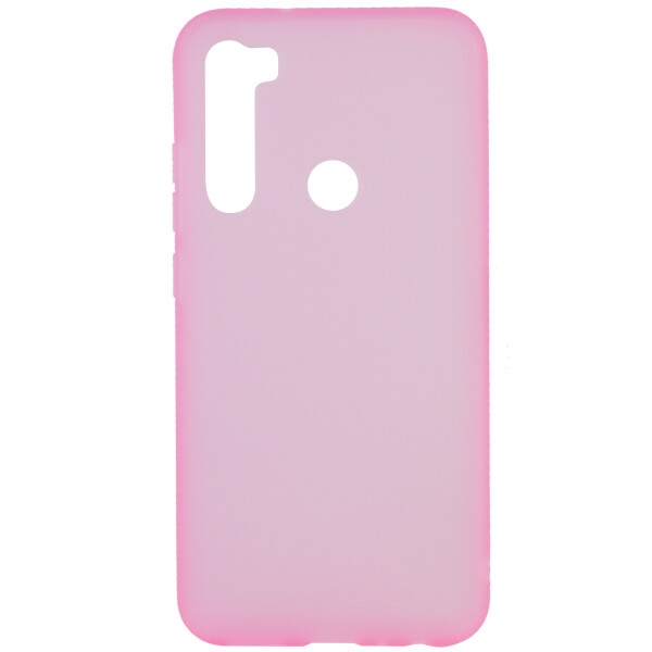 

Силиконовый матовый полупрозрачный чехол для Xiaomi Redmi Note 8 Розовый / Pink (is_00000033613_6)