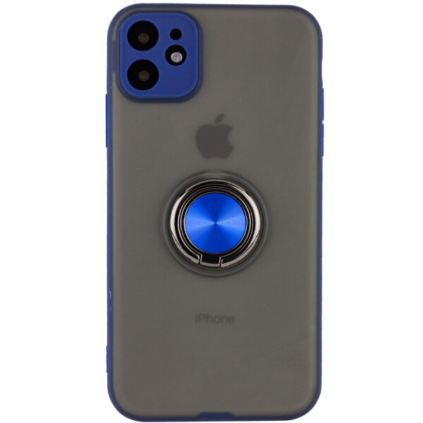 

TPU-PC чехол Deen Shadow Ring series для Apple iPhone 11 (6.1") Синий (is_00000033581_4)