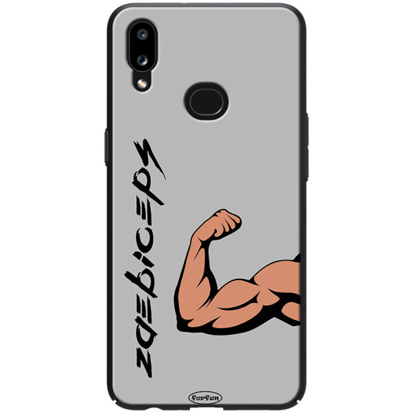 

TPU+PC чехол ForFun для Samsung Galaxy A10s Бицепс / Серый (is_00000033476_4)