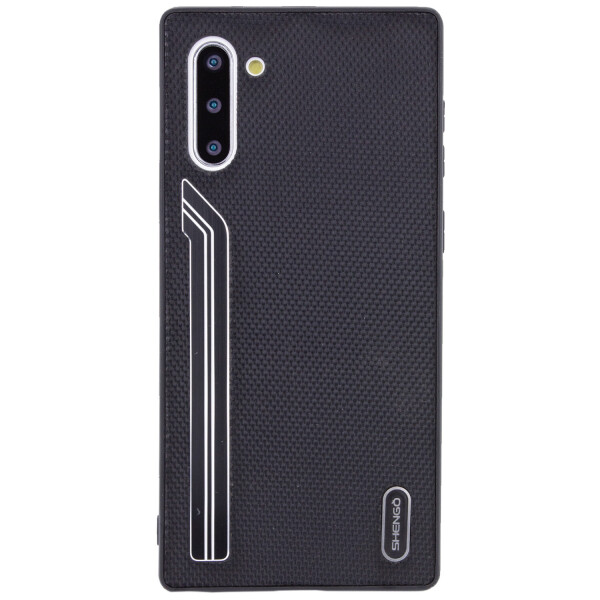 

TPU чехол SHENGO Textile series для Samsung Galaxy Note 10 Черный (is_00000032462_5)