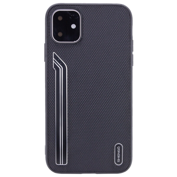 

TPU чехол SHENGO Textile series для Apple iPhone 11 (6.1") Черный (is_00000032457_4)
