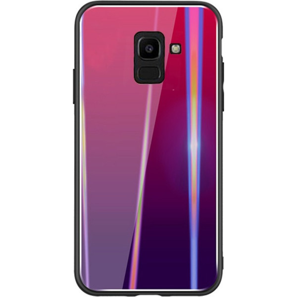 

TPU+Glass Gradient Aurora для Samsung Galaxy A6 (2018) (Малиновый) (681007)