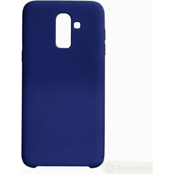 

силиконовый Soft cover для Samsung Galaxy J8 (2018) (Синий / Dark Blue) (681202)