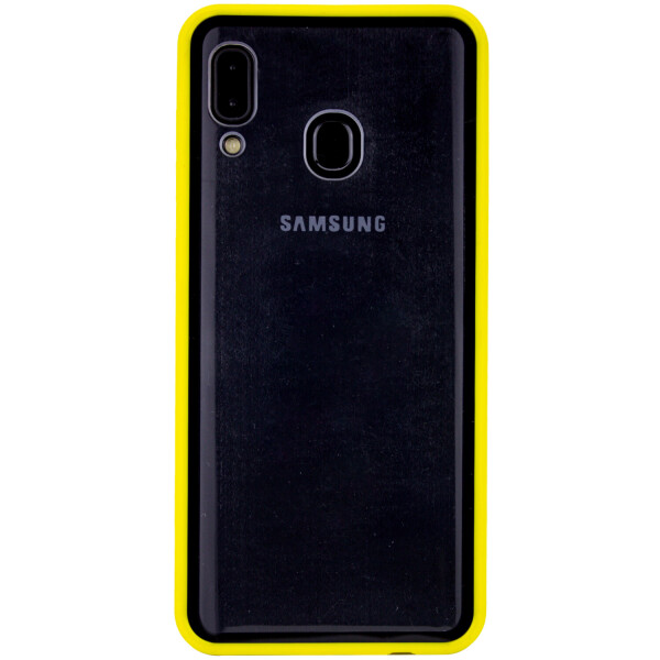 

Прозрачный TPU+PC чехол Epic с цветным бампером для Samsung Galaxy A20 / A30 Желтый (is_00000032125_2)