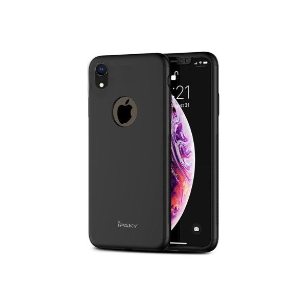 

iPaky Crystal 360 градусов для Apple iPhone XR (6.1") (+ стекло на экран) (Черный) (682289)