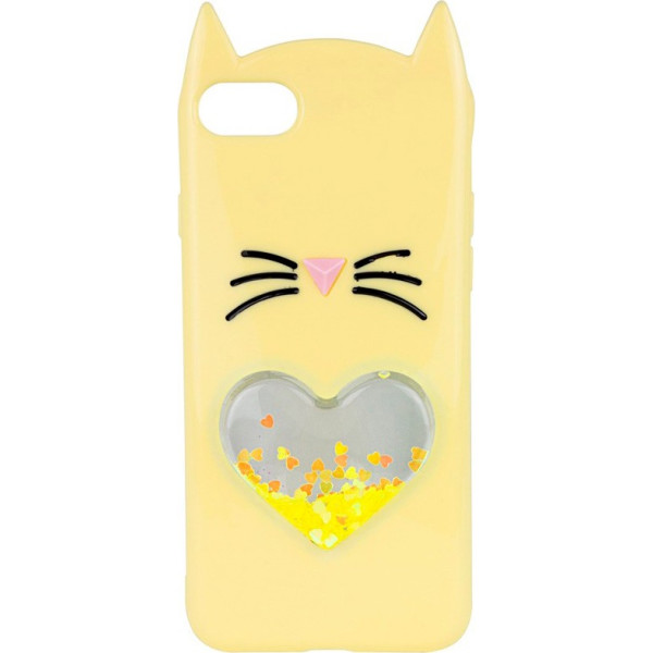 

силиконовый Love Cat 3D для Apple iPhone 7 / 8 (4.7") (Желтый) (685440)