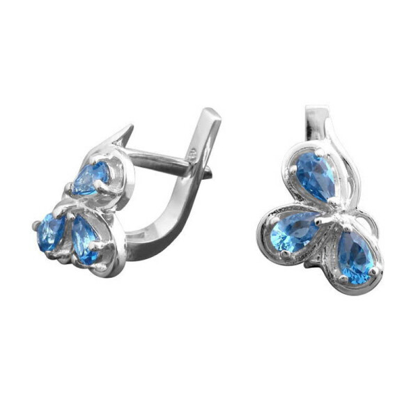 

Серебряные серьги GS "ЦВЕТОЧКИ"