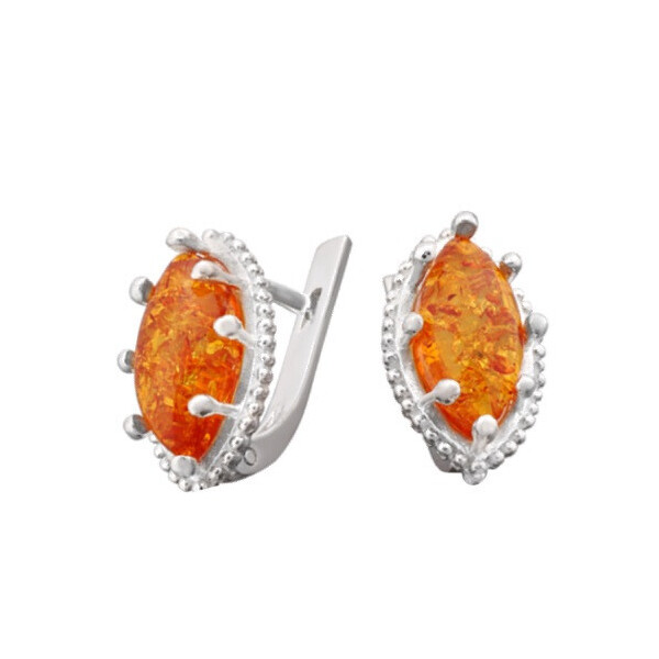 

Серьги серебряные GS им. Янтаря