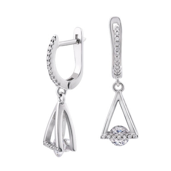 

Серьги серебряные GS геометрической формы