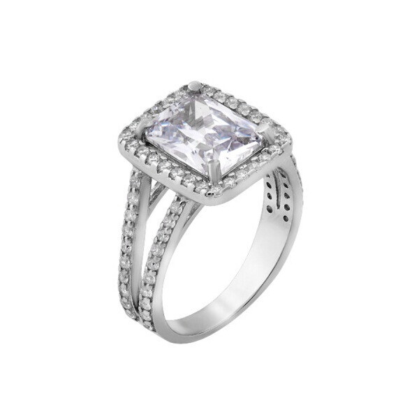 

Серебряное кольцо GS с фианитами