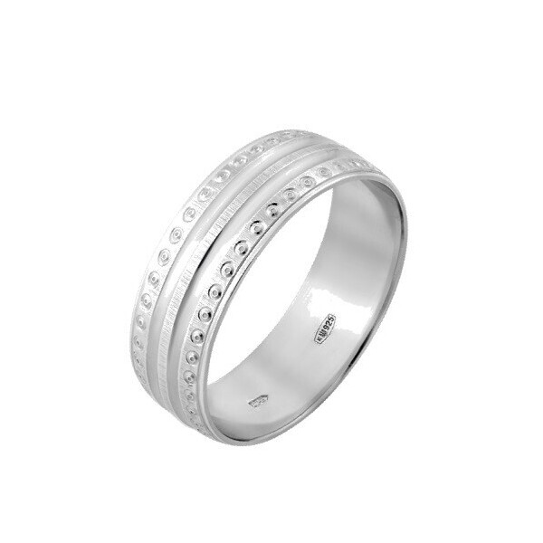 

Серебряное обручальное кольцо GS