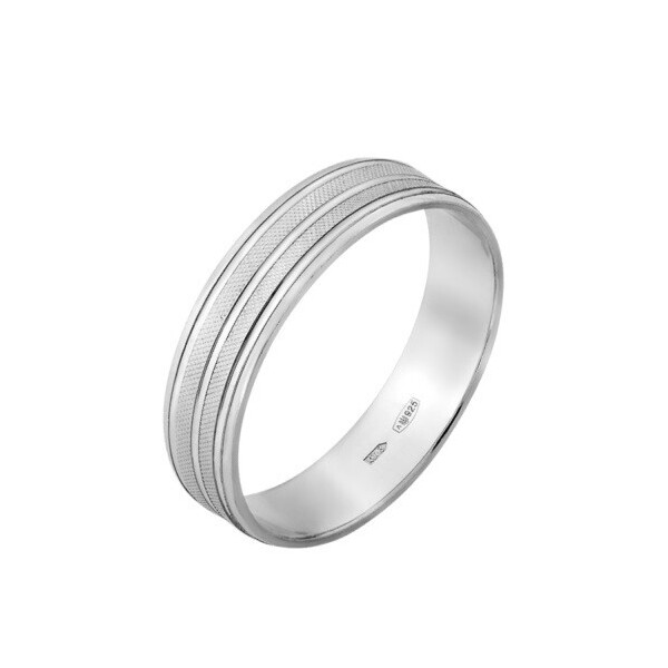 

Серебряное обручальное кольцо GS
